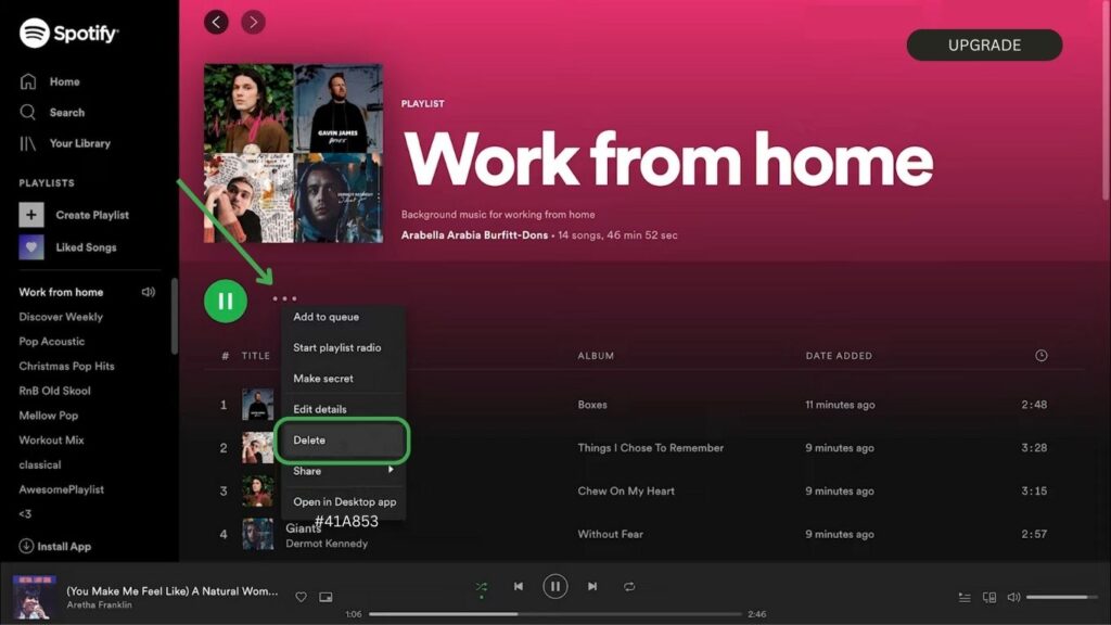 Delete Spotify Playlist On Desktop