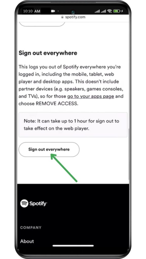 Sign Out Spotify On All Devices 