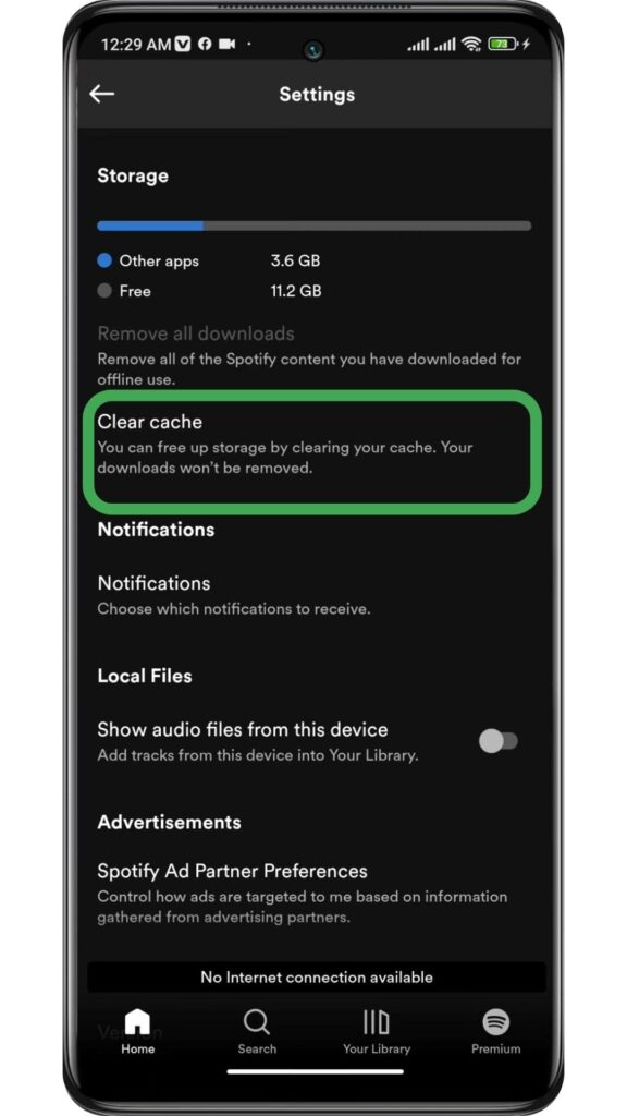 Clear Spotify Cache On Mobile