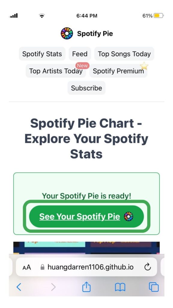 See Your Spotify Pie