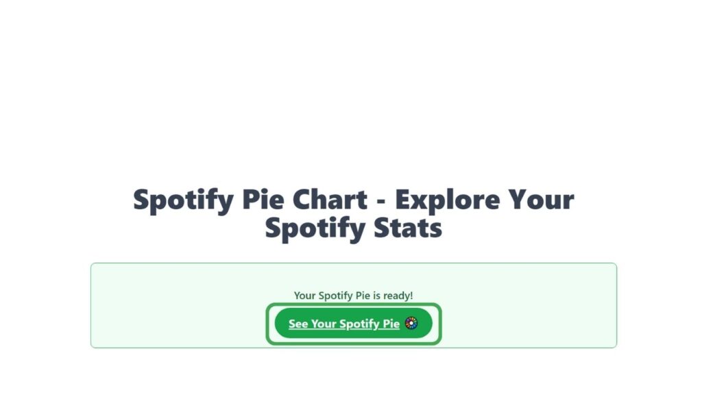 See Your Spotify Pie on Desktop