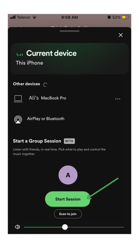 Start Spotify Session