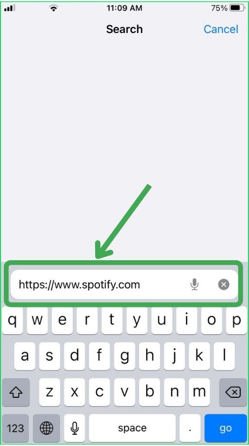 Access Spotify.com on Mobile