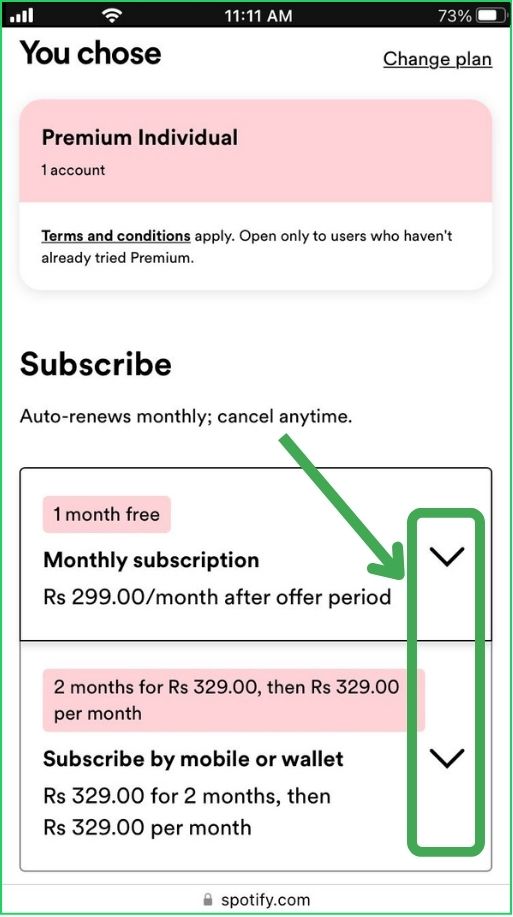 Subscribe Premium  for 1 or 2 months