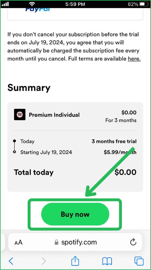 Buy Now Spotify Free Premium
