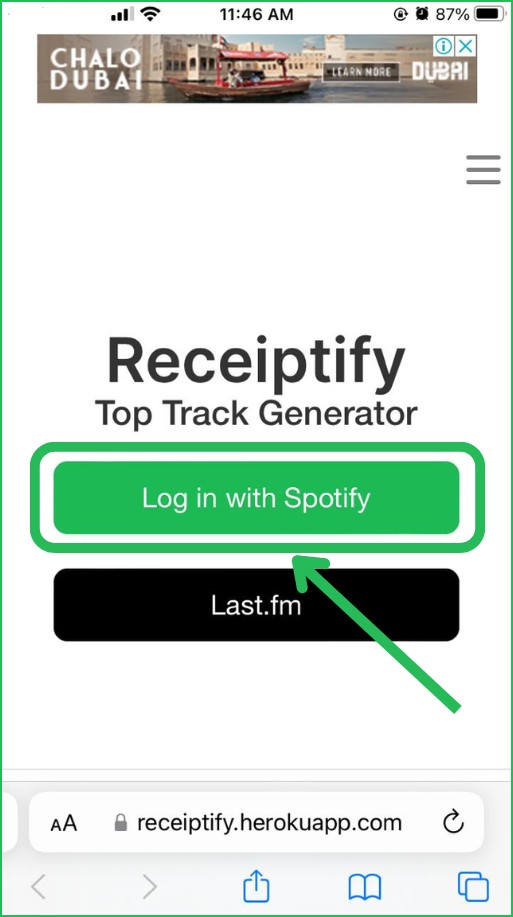 Log In Spotify