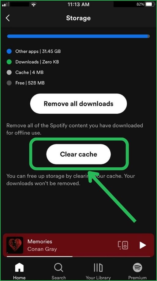 Clear Spotify Cache