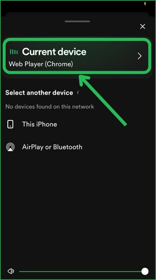 Spotify Current device